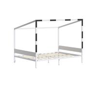 Lit pour enfant Vitalispa Goal Blanc/Noir 140x200, Model 61328