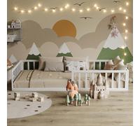 Lit pour enfant Vitalispa Minno Blanc 90x200 avec matelas, Model 57752