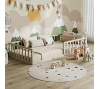 Lit pour enfant Vitalispa Minno Grège 205x95cm sans matelas, Model 56637