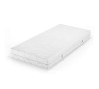 VitaliSpa Matelas en Mousse Froide, Blanc, 80x200cm | 20 cm de hauteur, avec housse amovible et surface de couchage à élasticité ponctuelle