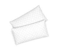 Vitalispa Oreiller, Blanc, 40x80cm | Set de 2, avec housse amovible et fermeture éclair intégrée