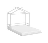 VitaliSpa Vicco Lit cabane Roofy, Blanc, 140x200