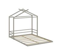 VitaliSpa Vicco Lit cabane Roofy, Grège, 140x200