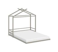 VitaliSpa Vicco Lit cabane Roofy, Grège, 140x200
