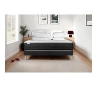 Pack prêt a dormir VITALMEMO ONE 140 x 200 cm sommier Kit noir