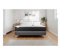 Pack prêt a dormir VITALSPRING 160 x 200 cm sommier Kit gris