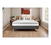 Ensemble VITAL RELAX 140 x 190 cm sommier Kit gris.