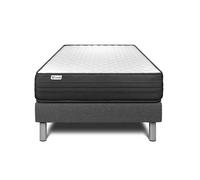 Ensemble VITALPOWER 90 x 190 cm sommier Kit gris