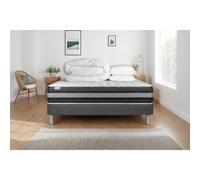 Pack prêt a dormir VITALSPRING ZEN 140 x 200 cm sommier Kit gris
