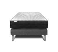 Ensemble VITALMEMO ONE 90 x 190 cm sommier Kit gris