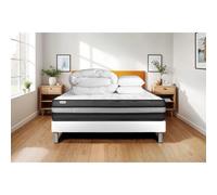 Vitalit Pack prêt à dormir VITALPOWER ZEN 180x200 cm Sommier kit blanc + 2 oreillers + Couette