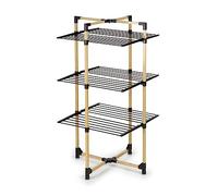 VITAPUR Séchoir à Linge Pliable - Séchage à Plusieurs Niveaux - 69 x 136 x 69 cm - Jusqu'à 20 kg de Linge - Idéal pour Les Petits Appartements - Roues Stables