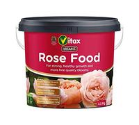 Vitax Nourriture biologique pour rose, mélange nutritif spécialement conçu à libération lente, 100 % biologique, pour des feuilles saines et des fleurs plus grandes - 4,5 kg
