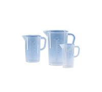Vitlab 442941 gobelet doseur, polypropylène, échelle surélevée, 1000 mL (paquet de 6)