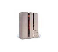 VITO Armoire 3 portes 3 tiroirs 180x121cm chene