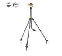 Arroseur de jardin rotatif sur trépied Alu Portée max 14 m Raccord rapide VITO