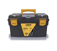 Boite à outils vide 21"" 53.5 x 29.1 x 28 cm - Grande Caisse à outils 3 organiseurs + Porte outils amovible VITO