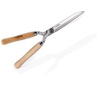 Cisaille de jardin Taille haies 51cm Manche bois Inox Lame 18 cm Fer forgé à la main