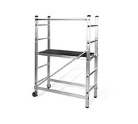 VITO - Echafaudage Roulant Hauteur 3m - Échelle Échafaudage de Travail Aluminium Charge 120Kg - Travaux Bricolage Chantier Jardin