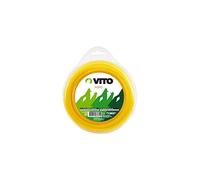 VITO - Fil nylon carré pour débroussailleuse - longueur 15m - diamètre 3mm