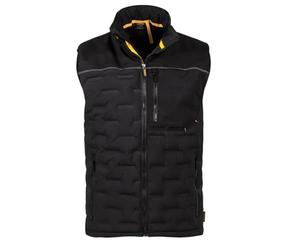 VITO - Gilet de travail sans manche Noir Doudoune Tissu Respirant Déperlant