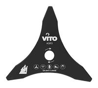 VITO - Lame de coupe pour Débroussailleuse 3 dents Diam 255mm Alesage 25.4