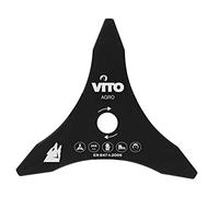 VITO - Lame de coupe pour Débroussailleuse 3 dents Diam 255mm Alesage 25.4