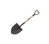 VITO - Pelle à Tête Ronde en Acier Trempé et Manche Bois avec Poignée en Y Ergonomique - Outil de Jardinage pour Creuser, Planter et Déplacer la Terre, Sable et Graviers