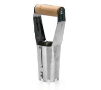 Plantoir à bulbes 230mm Outil de jardin Manche bois Inox Haute qualité