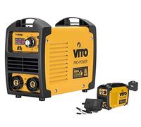 VITO - Poste à Souder Inverter 140A MMA | Écran Digital, Léger (3kg), Anti-Collage, Amorçage Assisté | Soude Acier/Inox/Fonte 1.6-3.2mm | Poste de Soudage Compact avec Mallette