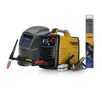 VITO - Poste a souder inverter Combiné ARC TIG 170A Torche TIG +12 baguettes Ø 2.5 mm + Cagoule Automatique + Mallette luxe