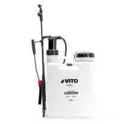 Pulvérisateur de Jardin 12L Produits Corrosifs, Alcalins Régulateur de pression - 4 Buses VITO