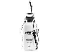 Pulvérisateur de Jardin 8L Produits Corrosifs, Alcalins Régulateur de pression 4 Buses VITO