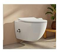 Vitra Aquacare Sento WC set 7748B003-6206 VitrA Flush 2. 1930 avec fonction bidet, avec mitigeur intégré