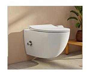 Vitra Aquacare Sento WC set 7748B003-6206 VitrA Flush 2. 1930 avec fonction bidet, avec mitigeur intégré