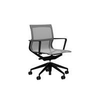Vitra Chaise de bureau Physix Piètement à cinq étoiles - noir profond - 07 gris argenté - Noir foncé - roulettes pour sols durs