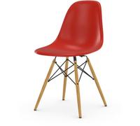 Vitra Chaise Eames en fibre de verre DSW - Classic Red - érable jaune