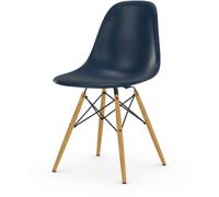 Vitra Chaise Eames en fibre de verre DSW - Navy Blue - érable jaune