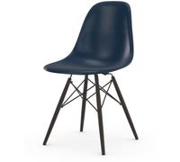 Vitra Chaise Eames en fibre de verre DSW - Navy Blue - érable noir