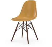 Vitra Chaise Eames en fibre de verre DSW - Ochre Light - érable foncé