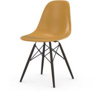 Vitra Chaise Eames en fibre de verre DSW - Ochre Light - érable noir