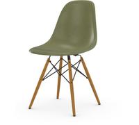 Vitra Chaise Eames en fibre de verre DSW - Sea Foam Green - Frêne couleur miel