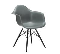 Vitra Chaise Eames Plastic Armchair DAW RE gris, Designer Charles & Ray Eames, 63x83x59 cm