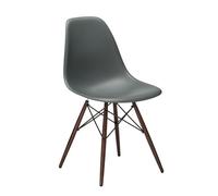 Vitra Chaise Eames Plastic Side Chair DSW RE gris, Designer Charles & Ray Eames, 46.5x83x55 cm