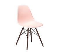 Vitra Chaise Eames Plastic Side Chair DSW rose, Designer Charles & Ray Eames, 46.5x83x55 cm