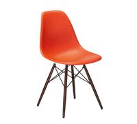 Vitra Chaise Eames Plastic Side Chair DSW rouge, Designer Charles & Ray Eames, 46.5x83x55 cm