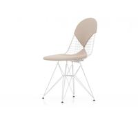 Vitra Chaise métallique DKR-2 - blanc - Hopsak - nude/ivoire - patin pour sols durs