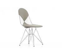 Vitra Chaise métallique DKR-2 - chromé - Checker - patin pour sols durs