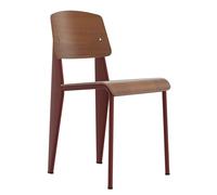 Vitra Chaise Standard - japanese red - noyer - pigment noir