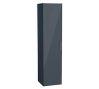 Vitra - Colonne de salle de bain suspendue VitrA Mia 35x35x145 cm - anthracite brillant - porte réversible